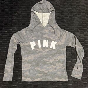 PINK Victoria's Secret Gray Camo Hoodie